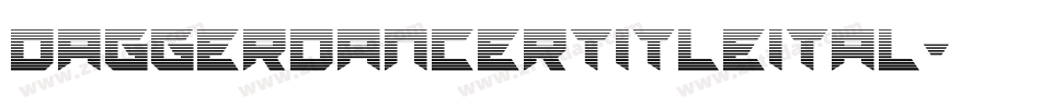 daggerdancertitleital字体转换