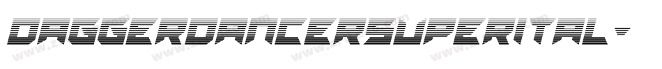 daggerdancersuperital字体转换