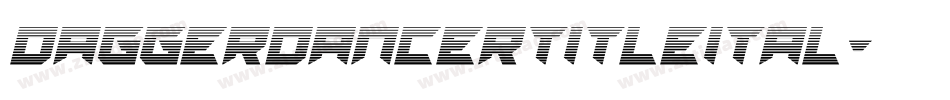 daggerdancertitleital字体转换