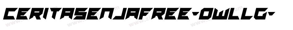 Ceritasenjafree-0WlLG字体转换