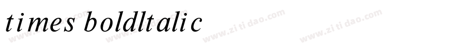 times-boldltalic字体转换