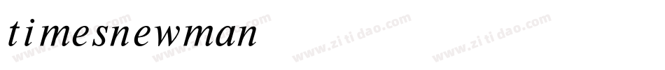 timesnewman字体转换
