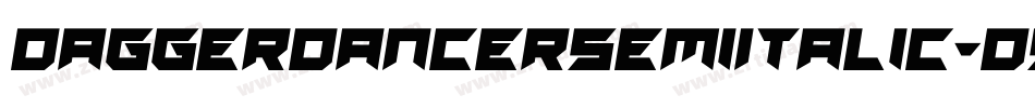 DaggerDancerSemiItalic-d9nPK字体转换