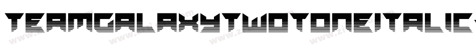 TeamGalaxyTwotoneItalic-RpJ16字体转换