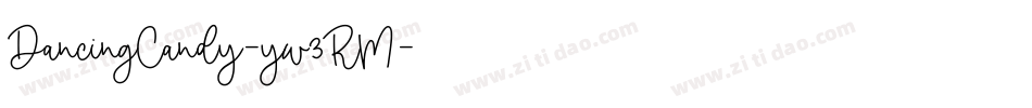 DancingCandy-yw3RM字体转换