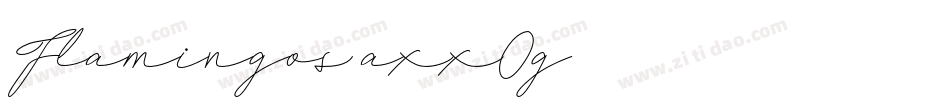 Flamingos-axxOg字体转换