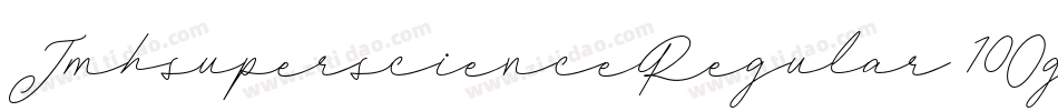 JmhsuperscienceRegular-10Og字体转换
