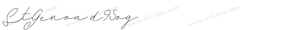 StGenoa-d95og字体转换