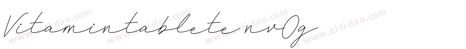 Vitamintablete-nvOg字体转换