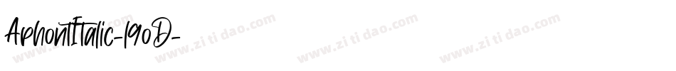 AphontItalic-l9oD字体转换
