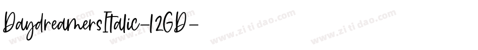 DaydreamersItalic-l2GD字体转换
