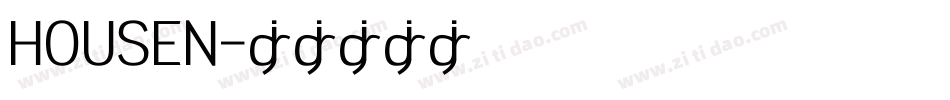 HOUSEN字体转换
