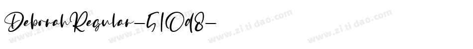DeborahRegular-51Od8字体转换
