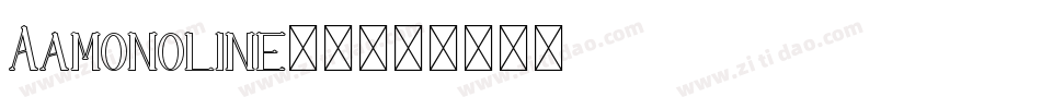 Aamonoline-2字体转换