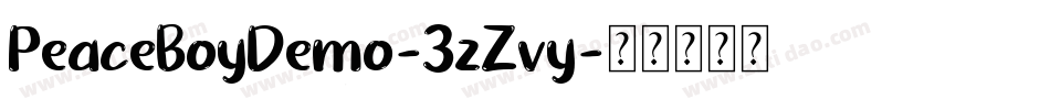 PeaceBoyDemo-3zZvy字体转换