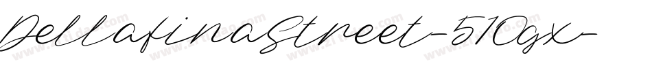 DellafinaStreet-51Ogx字体转换