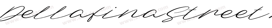 DellafinaStreetItalic-jELpj字体转换