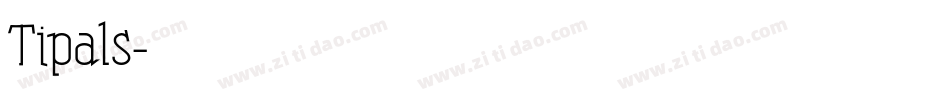Tipals字体转换