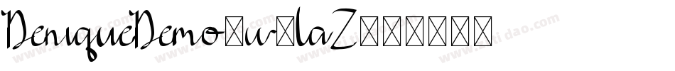 DeniqueDemo-w1laZ字体转换