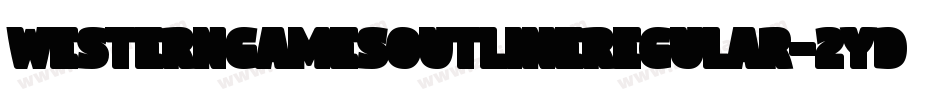 WesterngamesOutlineRegular-2yDv字体转换