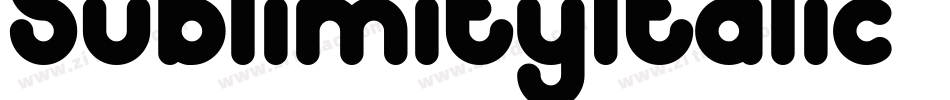 SublimityItalic-X3Z72字体转换