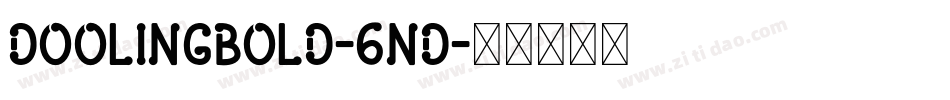 DoolingBold-6nD字体转换