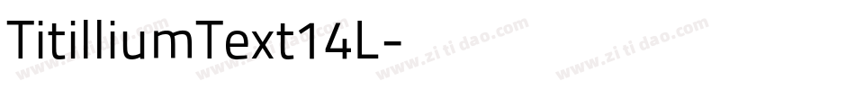 TitilliumText14L字体转换