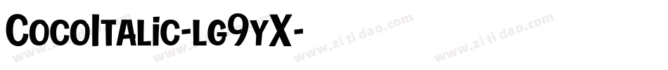CocoItalic-lg9yX字体转换