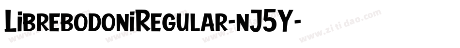LibrebodoniRegular-nJ5Y字体转换