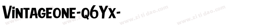 Vintageone-q6Yx字体转换