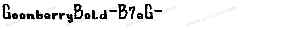 GoonberryBold-B7eG字体转换