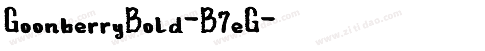 GoonberryBold-B7eG字体转换