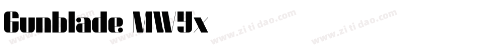 Gunblade-MWYx字体转换