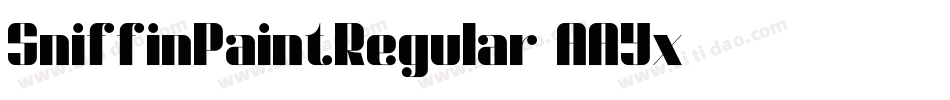 SniffinPaintRegular-AAYx字体转换