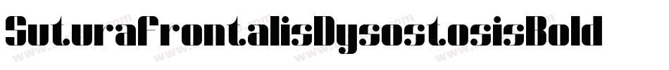SuturaFrontalisDysostosisBold-wYx字体转换 SuturaFrontalisDysostosisBold-wYx字体转换