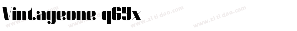 Vintageone-q6Yx字体转换