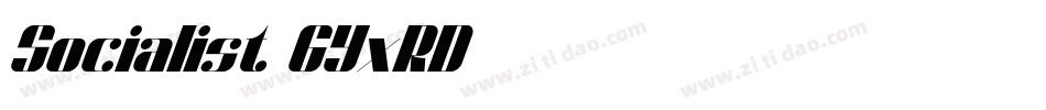 Socialist-6YxRD字体转换