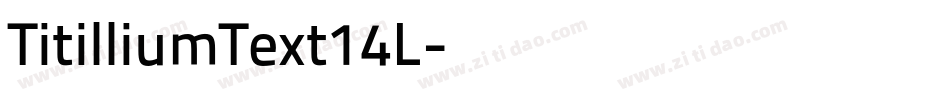 TitilliumText14L字体转换