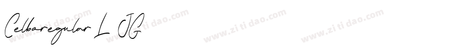 Celboregular-L3JG字体转换