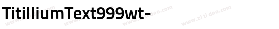TitilliumText999wt字体转换