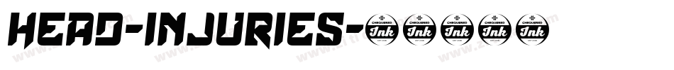 Head-injuries字体转换