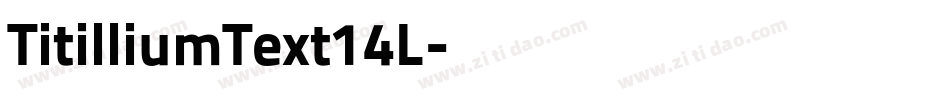 TitilliumText14L字体转换