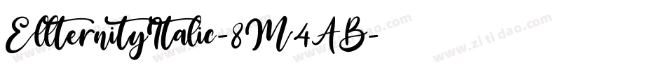 EllternityItalic-8M4AB字体转换