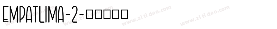 empatlima-2字体转换