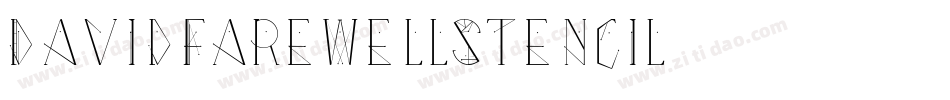 DavidFarewellStencil字体转换