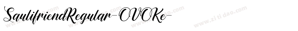 SaulifriendRegular-OVOKe字体转换