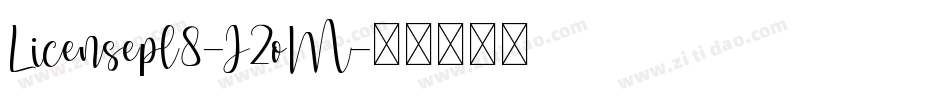 Licensepl8-J2oM字体转换