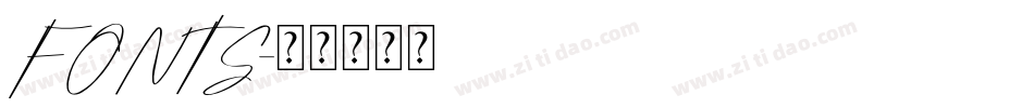 FONTS字体转换