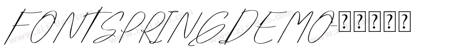 FONTSPRINGDEMO字体转换