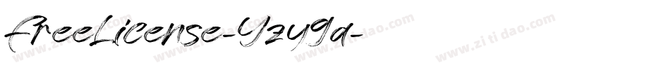 FreeLicense-Yzy9a字体转换